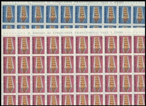 ITALIA 1969 Europa 2 fogli interi MNH** - Imagen 1 de 1
