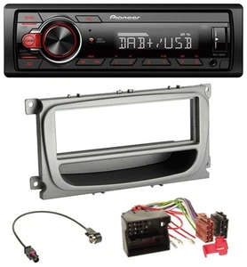 Pioneer MP3 1DIN DAB USB AUX Autoradio für Ford Focus Galaxy C-Max ab 2007 silbe - Bild 1 von 10