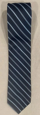 "Corbata de Colección Ketch Para Hombre Azul Rayas 3""x55"" Clásica Preppy Negocios Deportes EE. UU." Foto 1 de 4