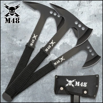 "Juego de hachas y funda de tres piezas M48 Pro, acero inoxidable 3cr13, 10 3/4""" Foto 1 de 4