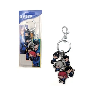 ISAGI BACHIRA NAGI CHIGIRI BARO Cerradura Azul 1 pulgada 5 piezas. Juego de llaveros (llavero) - Imagen 1 de 3