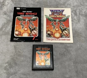 Cartucho de juego Atari 2600 YARS VENGE, cómics y manual de instrucciones - Imagen 1 de 4