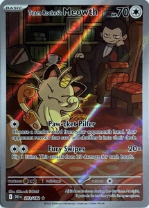 Juego de cartas coleccionables Pokémon Team Rocket's Meowth 203/182 Destined Rivals - Imagen 1 de 2