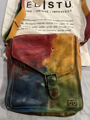 РЕДКАЯ кровать Stu кожи Venice Beach сумка через плечо Monarch галстук окрашенный $250 + EUC - Изображение 1 из 4