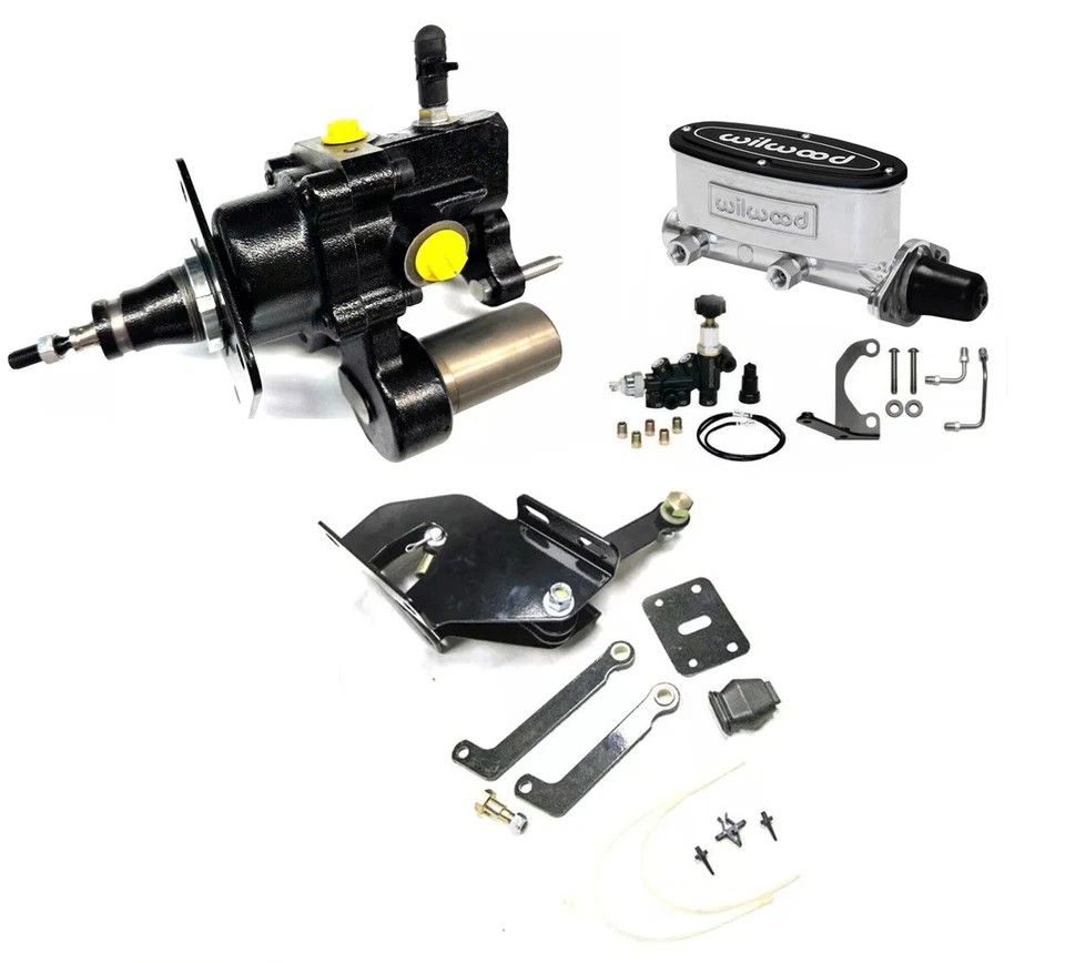 Cilindro maestro de freno hidráulico negro Wilwood para carrocería MOPAR Dodge A B E Foto 1 de 4