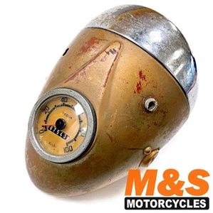 Vintage Headlight & Vaglia Speedo Ducati 1950s 60s Singles TS125 160 175 200 ?? - Picture 1 of 10