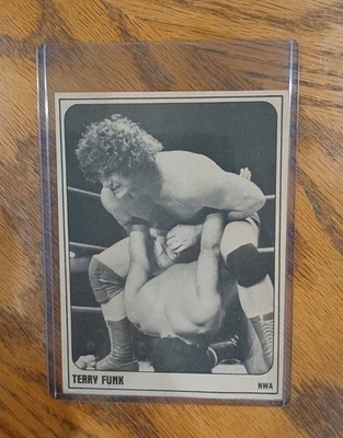 Terry Funk 1978 Wrestling Annual Magazine Card Hand Cut RC Rookie  - Image 1 of 2
