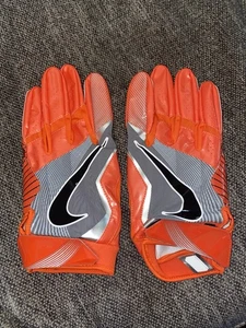 NEW Nike Promo Vapor Jet 4.0 NCAA Generic Orange Football Gloves 4XL - Picture 1 of 4