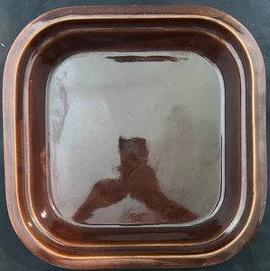 Stoneware Casserole Dish Brown Square 12.5" - Picture 1 of 2