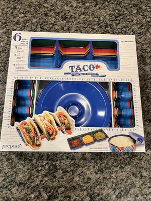 Набор из 6 держателей для тако вторник 4 подогревателя тортильи многосекционный лоток - Изображение 1 из 4