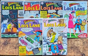 LOIS LANE (SUPERMAN'S GIRL FRIEND) 6 Lot SILVER AGE Mid-Grade-Read Description - Picture 1 of 13