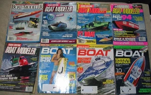 8 Radio Control Boat Modeler magazines  Fall 1990 - Winter 2009  better issues - Picture 1 of 4