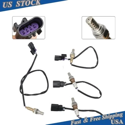 Se adapta a Hyundai 2007-2009 Santa Fe 2007-2012 Veracruz 4 piezas sensor de oxígeno ascendente y descendente Foto 1 de 4