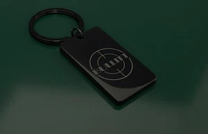 Bullitt Mustang Key Chain Premium Engraved Black Premium Metal Keychain - Picture 1 of 3