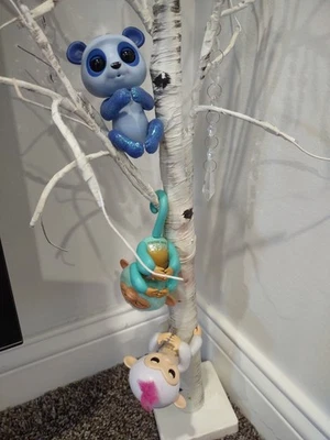 Fingerlings Interactive Monkeys and Panda Lot Of 3 Tested Works  - image 1 of 4