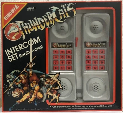 Juego de intercomunicación Thundercats teléfono juego de rol Buddy L Corporation vintage 1985 en caja Foto 1 de 4