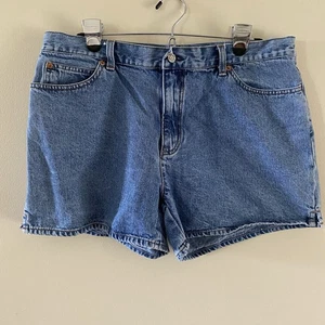 Vintage Women's GAP Jeans Denim Shorts Size 16, 100% Cotton 5 Pocket 4" Inseam - Picture 1 of 13