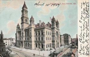 Baltimore MD Post Office 1907 Pub. von A. C. Bosseman - Bild 1 von 2