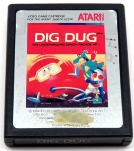 Dig Dug (Atari 2600, 1988) By Atari Rare Label Variant (Cartridge only) NTSC #2 - Picture 1 of 7
