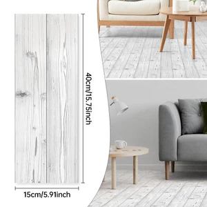 1-100PCS Self-Adhesive PVC Vinyl Floor Plank Wood Look Tiles Peel And Stick Tile - Picture 1 of 19
