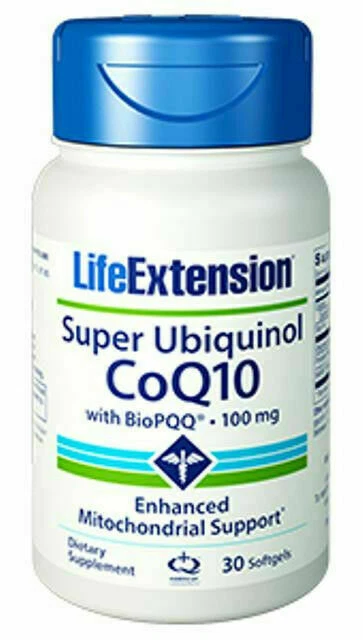 Life Extension Super Ubiquinol CoQ10 with PQQ 100 mg - 30 Softgels