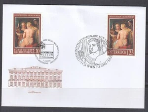Liechtenstein Scott 1314 Joint FDC - Painting by Peter Paul Rubens - Picture 1 of 1