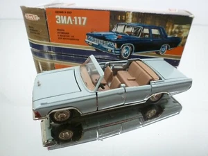 USSR CCCP ZIL 117 CABRIOLET - VERY RARE - BLUE 1:43 - FAIR IN BOX - Imagen 1 de 9