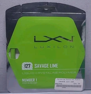 LUXILON Savage Lime Green 127 Tennissaiten Set 40 Fuß Flüssigkristall Polymer - Bild 1 von 2