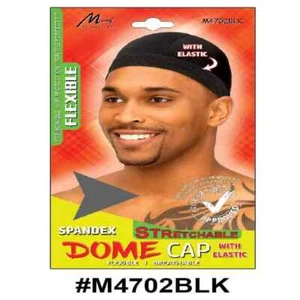 MURRAY COLLECTION DOME CAP WITH ELASTIC BLACK - M4702BLK - Picture 1 of 1
