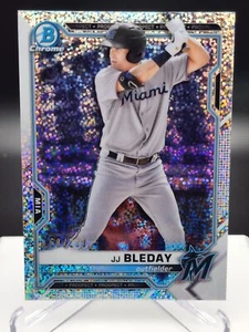 2021 Bowman Chrome JJ Bleday BCP-93 - Speckle Refractor - 168/299 Miami Marlins - Picture 1 of 2