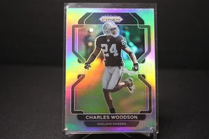 2021 Panini Prizm CHARLES WOODSON SILBER HOLO #186 Oakland Raiders Packers - Bild 1 von 1