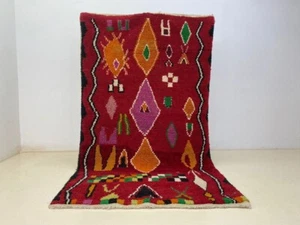 moroccan Handmade Berber Rug, Colorful Assorted Hallway Area Wool Carpet - Picture 1 of 10