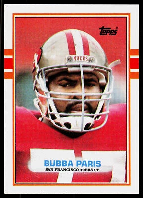 Bubba Paris, 1989 Topps, #22, San Francisco 49ers, Football Card - Image 1 of 2