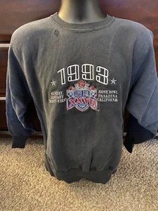 1993 Super Bowl XXVII Rose Bowl Pasadena California Sweatshirt - Please Read - Picture 1 of 8