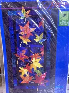 BEE CREATIVE STUDIO Quilt Pattern: Drifters A1016 Autumn Leaves NEW 27"x 52" - Picture 1 of 5