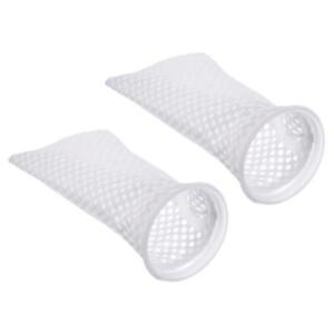 3D Honeycomb Filter Sock 4 Inch 2 Pack Fish Tank Mesh Bags Pool Basket, White