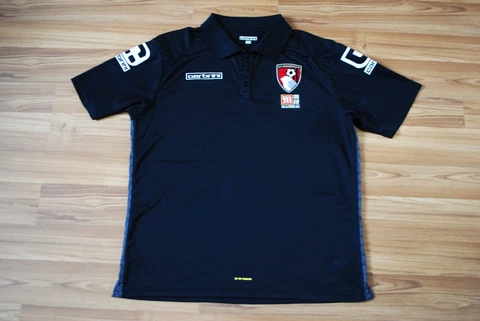 CARBINI BOURNEMOUTH THE CHERRIES POLO FOOTBALL SHIRT JERSEY SIZE XXL BLACK Cover