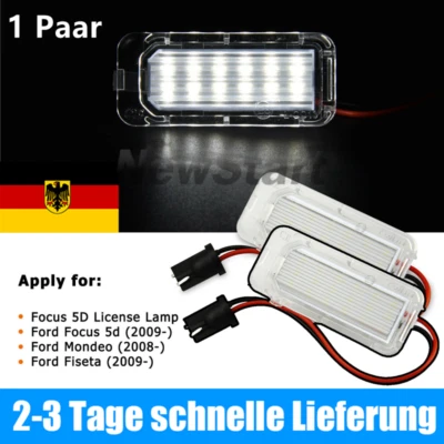 2x LED Kennzeichenbeleuchtung für FORD Mondeo Galaxy S-Max Focus Kuga 7903 DE - Bild 1 von 4