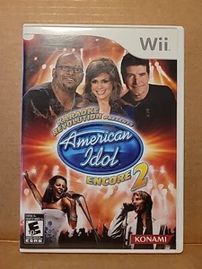 KARAOKE REVOLUTION AMERICAN IDOL ENCORE 2 - Wii Game - Used - CIB - TESTED - Picture 1 of 5