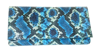 LEATHEROCK Sloane застежки синий змея печать кожаная сумка сумочка - Изображение 1 из 4