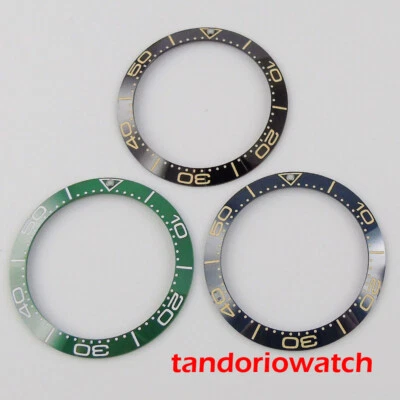 38mm ceramic green watch bezel ring insert fit for 40mm men Automatic wristwatch - Image 1 of 4
