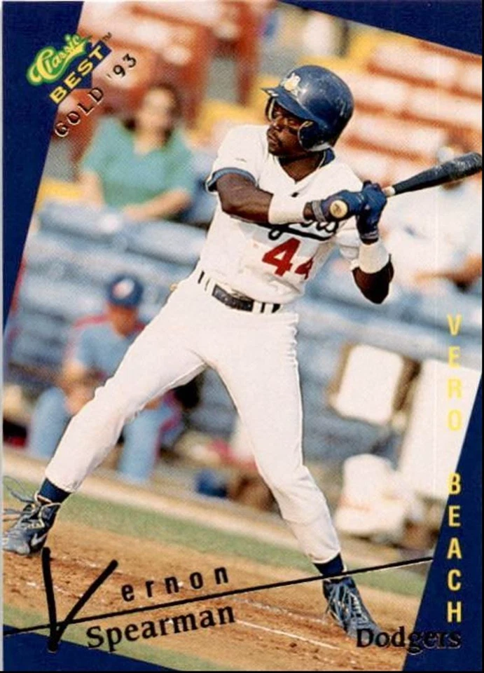 1993 Classic Best Gold Vernon Spearman Vero Beach Dodgers #180 - Image 1 of 2