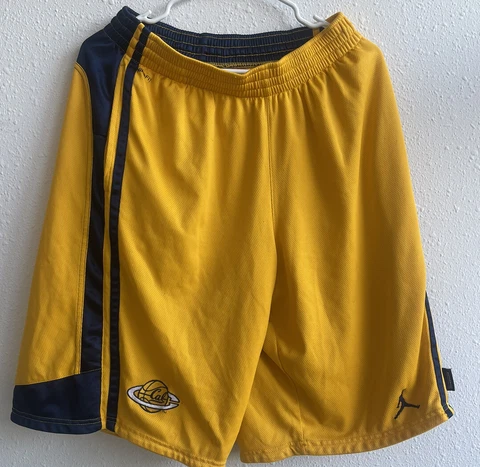 NCAA California Cal Bears Basketball Shorts Nike Jordan Brand Size L As Is Cover