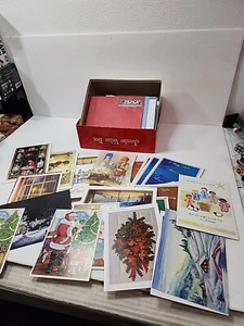 35 Vintage mixed unused Christmas Cards Holiday Plus Envelopes Nice Assortment. - Picture 1 of 6