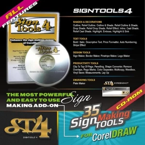 BESTE Software für Erstellung PCut Vinyl Schnitt/Plot, SignTools 4 Corel DRAW & Adobe - Bild 1 von 10