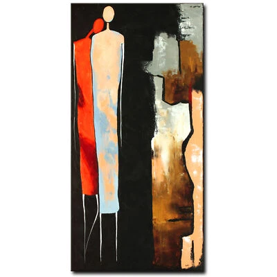 NOVAARTE Acryl Bild Gemälde Abstrakte Malerei Mann Moderne Kunst Stadt ORIGINAL - Bild 1 von 4