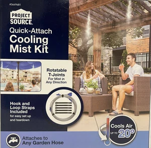 Mist Cooling System Outdoor Portable Garden Patio Mister KIT Water Spray - Picture 1 of 4