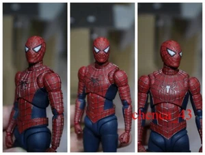 Painted 1/6 Tobey Maguire Mask Spider-man Head Carved for 6'' SHF Action Figure - Picture 1 of 9