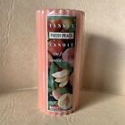 Yankee Candle Fresh Peach Vintage Pillar 6” Retired Discontinued Nos Grooved