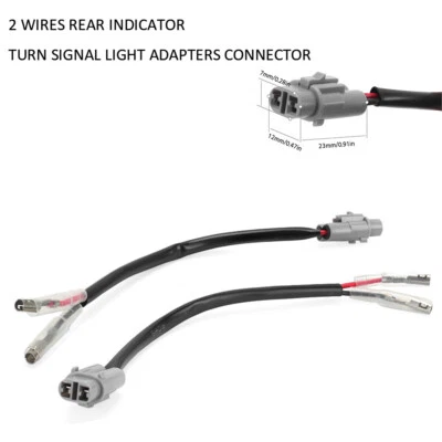 Rear Turn Signal Light Adapter Connector for KAWASAKI Ninja H2 ZX1000 H2 SX H2R - Image 1 of 4